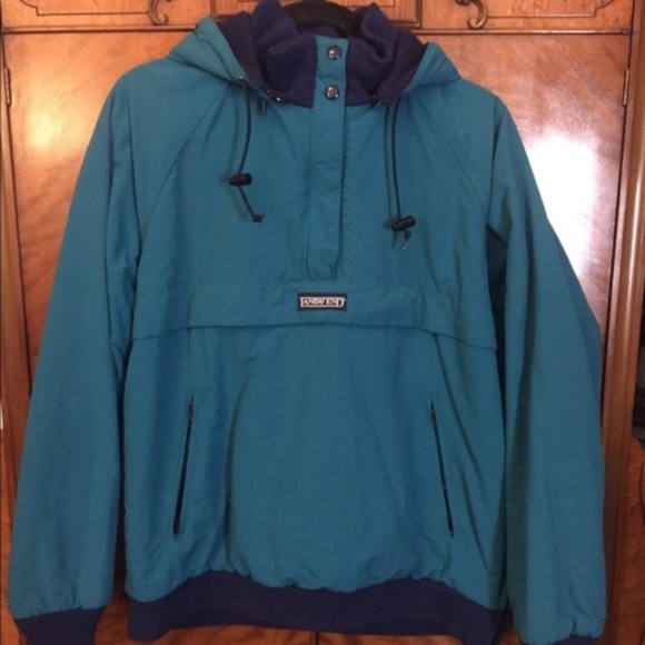 Lands' End Jackets & Blazers - VINTAGE Lands End Pullover Ski Jacket with Hood